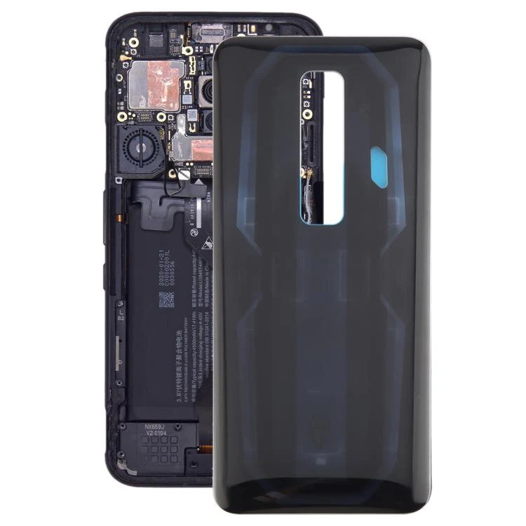 For ZTE nubia RedMagic 7 NX679J Glass Battery Back Cover(Black)