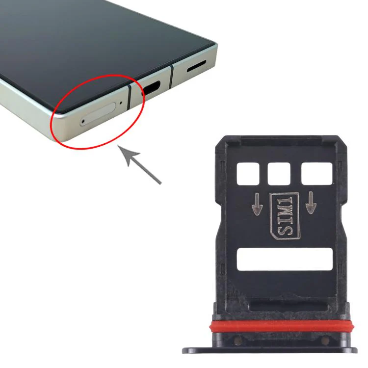 For ZTE nubia RedMagic 8s Pro SIM Card Tray + SIM Card Tray (Black) - Image 4