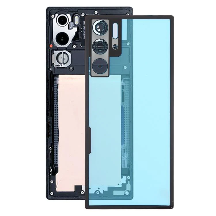 For ZTE nubia RedMagic 9 Pro NX769J Glass Back Cover with Adhesive(Black)