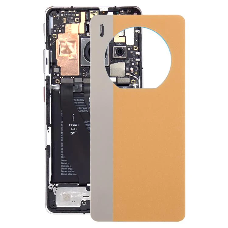 For ZTE nubia Z50S Pro NX713J Glass Battery Back Cover(Yellow)