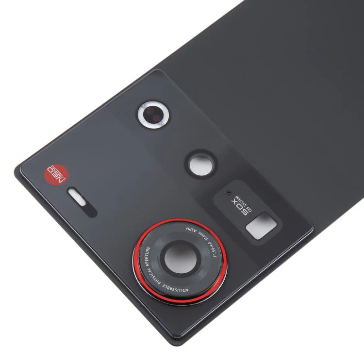 For ZTE nubia Z70 Ultra NX733J NX736J Glass Battery Back Cover with Camera Lens Frame(Black) - Image 4