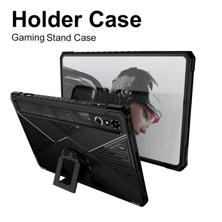 For ZTE RedMagic Astra / Tablet 3 Pro X-Type TPU Shockproof Tablet Case with Holder(White) - Image 2