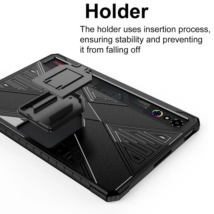 For ZTE RedMagic Astra / Tablet 3 Pro X-Type TPU Shockproof Tablet Case with Holder(White) - Image 5