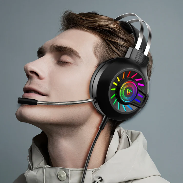 FOREV G97 RGB Luminous Wired Game Headset with Mic, Spec: 7.1 Channel (Black) - Image 7