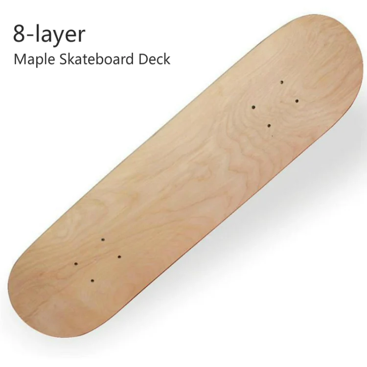 Four-wheeled Skateboard 8-layer Maple Double Raised Skateboard Surface Roughcast Board, Size:31 x 8 inch(As Shown) - Image 3