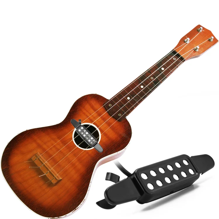Free Hole Guitar Sound Pickup with Cable(Black) - Image 7