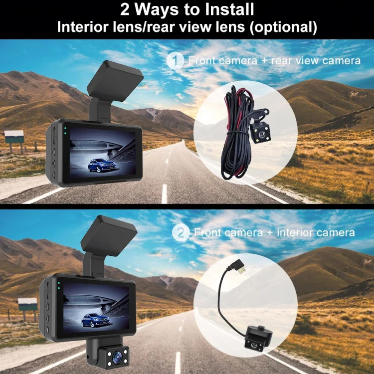 Front and Rear Dual Camera HD InfraredNight Vision Car Dash Cam Driving Recorder - Image 11