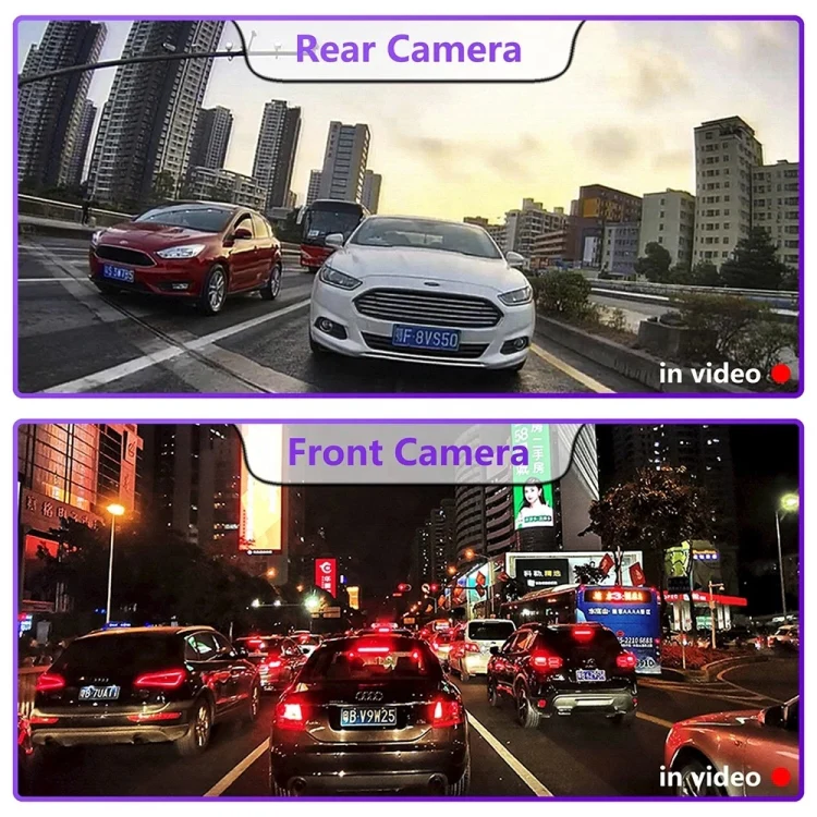 Front and Rear Dual Camera HD InfraredNight Vision Car Dash Cam Driving Recorder - Image 12
