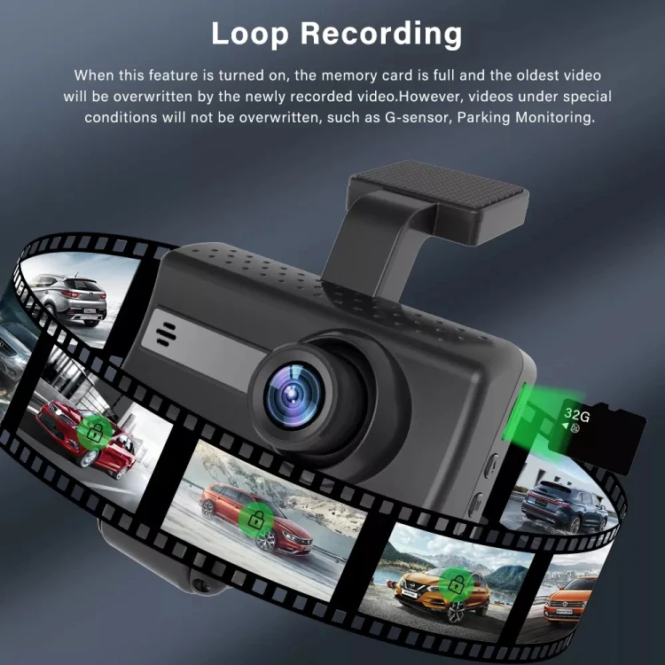 Front and Rear Dual Camera HD InfraredNight Vision Car Dash Cam Driving Recorder - Image 6
