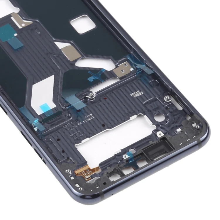 Front Housing LCD Frame Bezel Plate for LG G8s ThinQ LMG810 LM-G810 LMG810EAW (Black) - Image 4