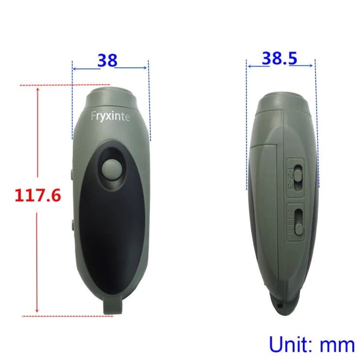 Fryxinte XT-7DS3 Adjustable High Decibel Sports Referee Electronic Whistle Emergency Rescue Training Whistle(Grey) - Image 3