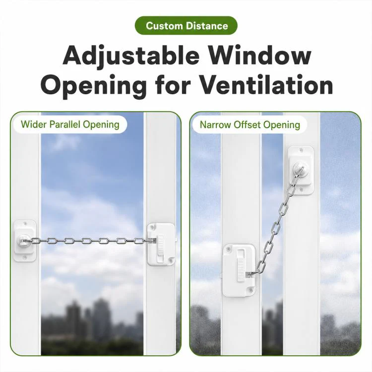 FT756 Multifunctional Child Safety Locks Adjustable Door and Window Limiters(White) - Image 10