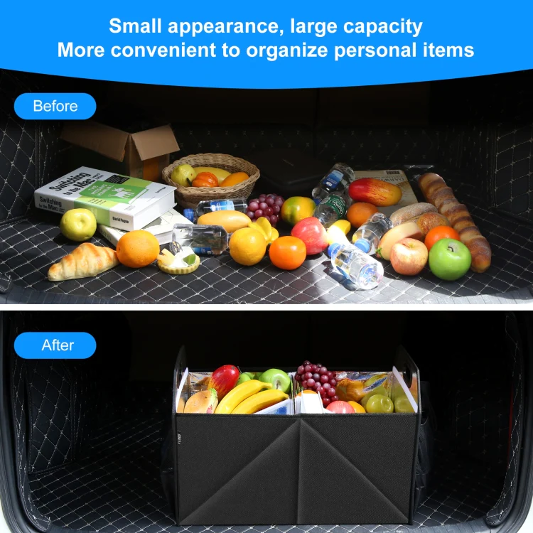 FunAdd Foldable Storage Fresh Box Vehicle Trunk Organizer Bag Transportation Fresh-keeping Box (Black) - Image 8