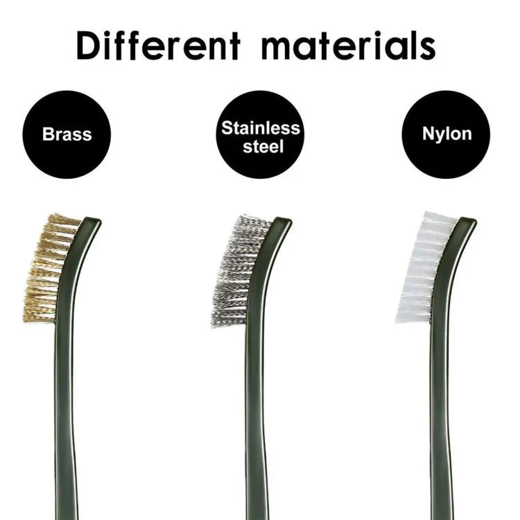 G122 3-Piece Set Dual-Ended Cleaning Brush For Removing Dirt Rust - Image 4