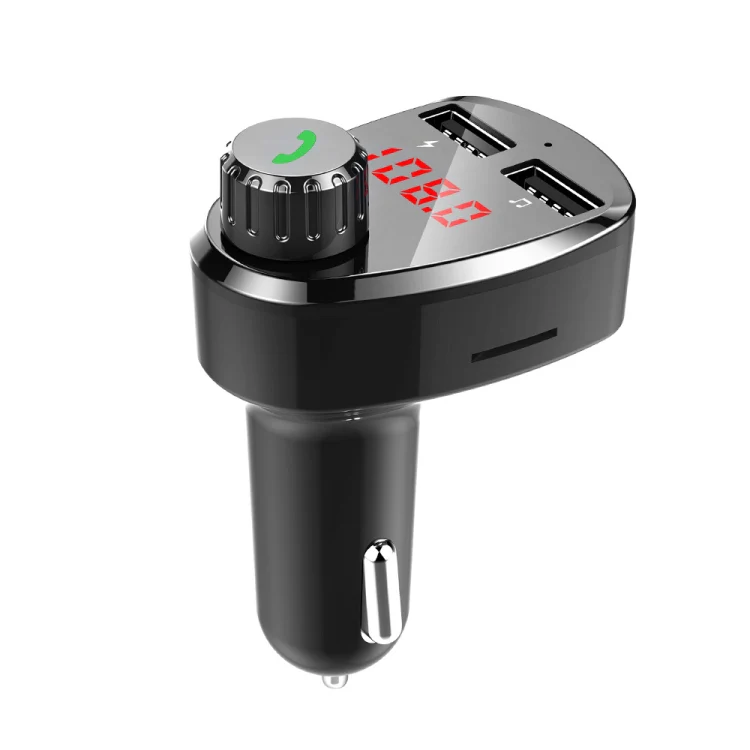 G13 Car MP3 Player Bluetooth Hands-free Device FM Transmitter Car Kit Dual USB Fast Charger - Image 2