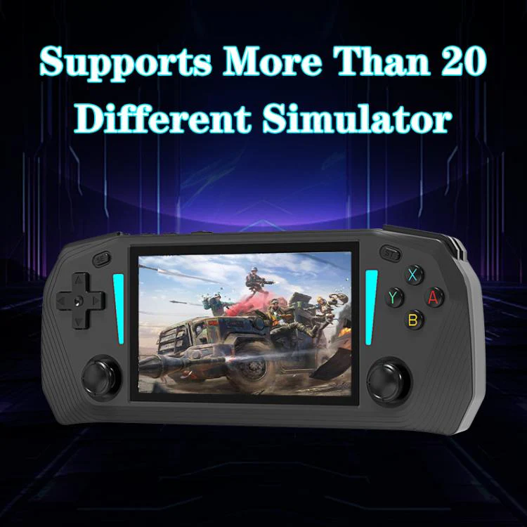 G33 4.3-inch IPS OLED Handheld Game Console Supports Two-Player Battles, External TF card:64G(Black) - Image 4