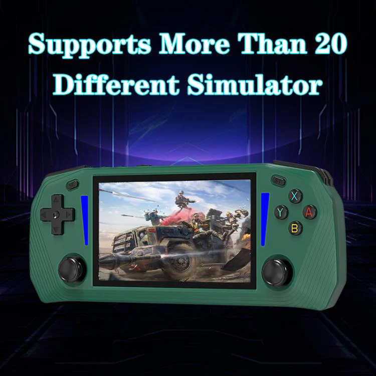 G33 4.3-inch IPS OLED Handheld Game Console Supports Two-Player Battles, External TF card:64G(Green) - Image 4