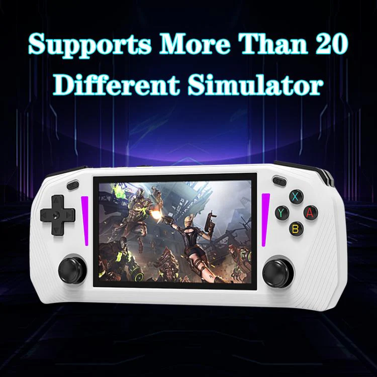 G33 4.3-inch IPS OLED Handheld Game Console Supports Two-Player Battles, External TF card:64G(White) - Image 4