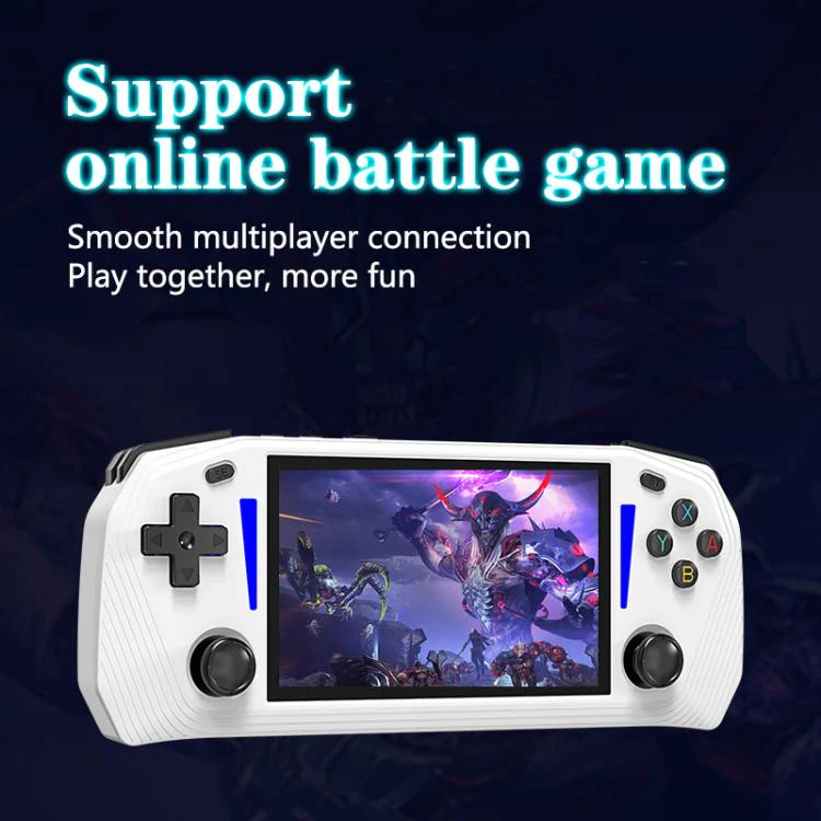G33 4.3-inch IPS OLED Handheld Game Console Supports Two-Player Battles, External TF card:64G(White) - Image 8