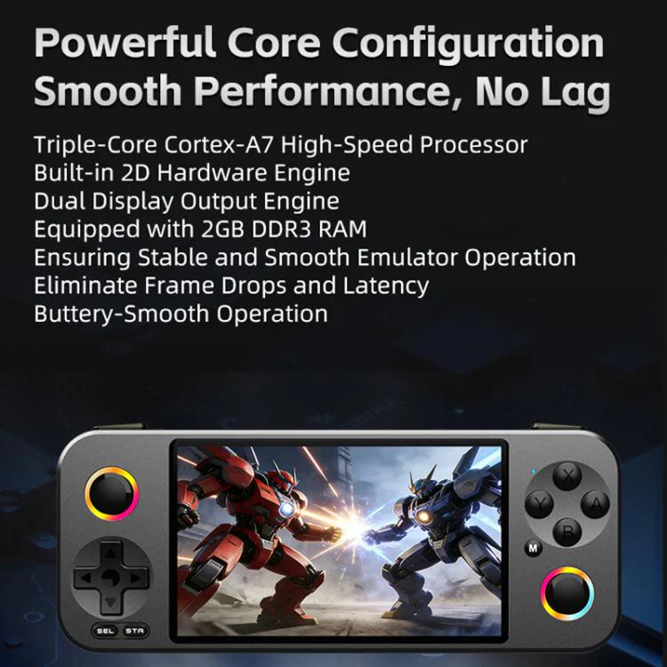 G36 4.5-inch IPS OLED Handheld Game Console Supports 23+ Emulators, External TF card:16G(Gold) - Image 5