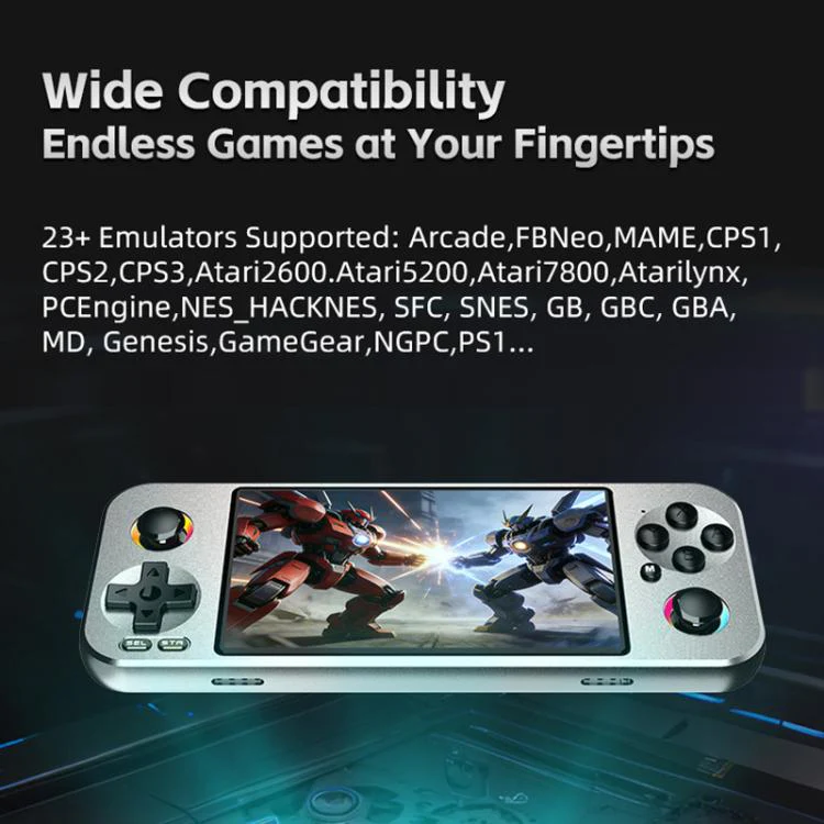 G36 4.5-inch IPS OLED Handheld Game Console Supports 23+ Emulators, External TF card:16G(Gold) - Image 6