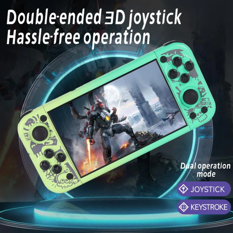 G50V 5-inch True-color Handheld Game Console Supports 19+ Emulators, External TF card:64G(Purple) - Image 4