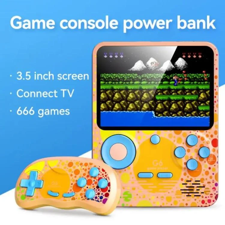 G6 3.5 Inch Screen Handheld Game Console Video Gaming Machine for Kids, Model:Single(Blue) - Image 2