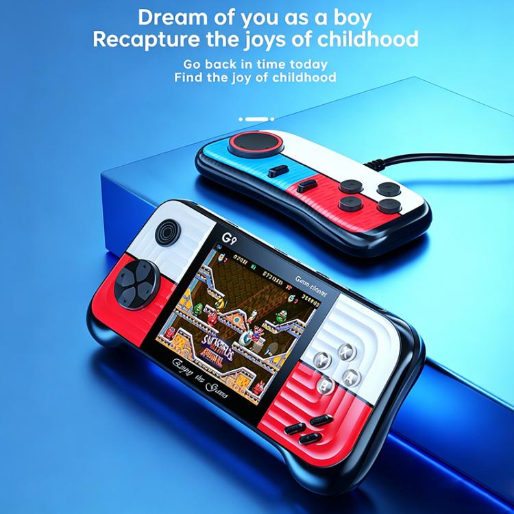 G9 3.0 inch Screen Portable Retro Handheld Video Game Console Built-in 600 Games, Model:Double(Blue) - Image 6