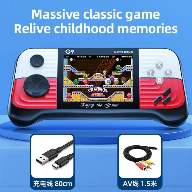 G9 3.0 inch Screen Portable Retro Handheld Video Game Console Built-in 600 Games, Model:Single(Red) - Image 2