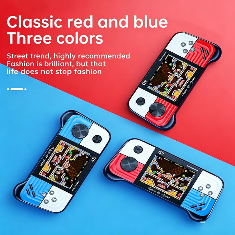 G9 3.0 inch Screen Portable Retro Handheld Video Game Console Built-in 600 Games, Model:Single(Red Blue) - Image 12