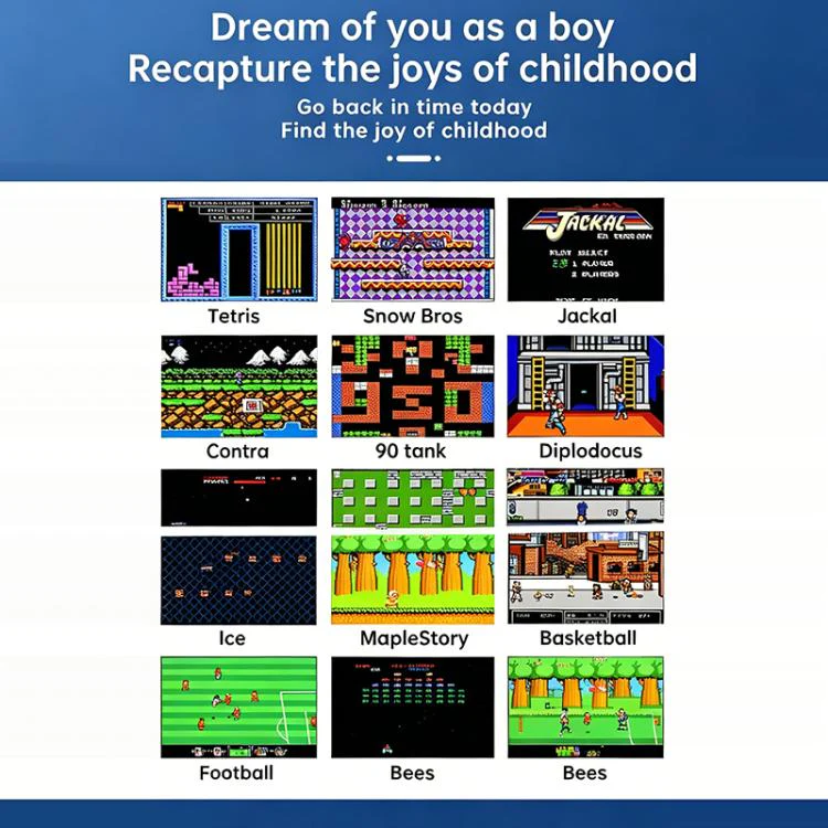 G9 3.0 inch Screen Portable Retro Handheld Video Game Console Built-in 600 Games, Model:Single(Red Blue) - Image 7