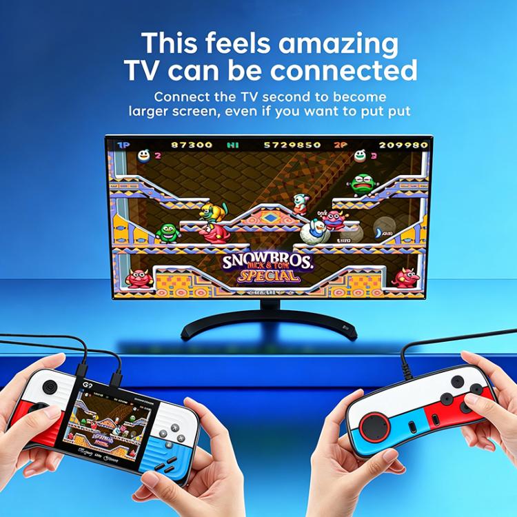 G9 3.0 inch Screen Portable Retro Handheld Video Game Console Built-in 600 Games, Model:Triple(Red) - Image 13