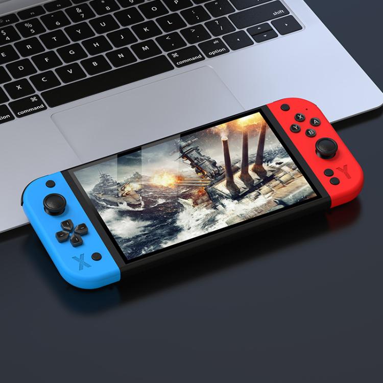 G90 7-inch IPS HD Handheld Game Console Supports 30+ Emulators, External TF card:64G(Red Blue) - Image 2