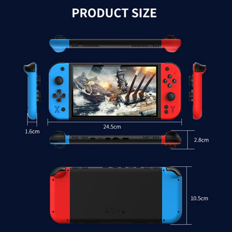 G90 7-inch IPS HD Handheld Game Console Supports 30+ Emulators, External TF card:64G(White) - Image 9