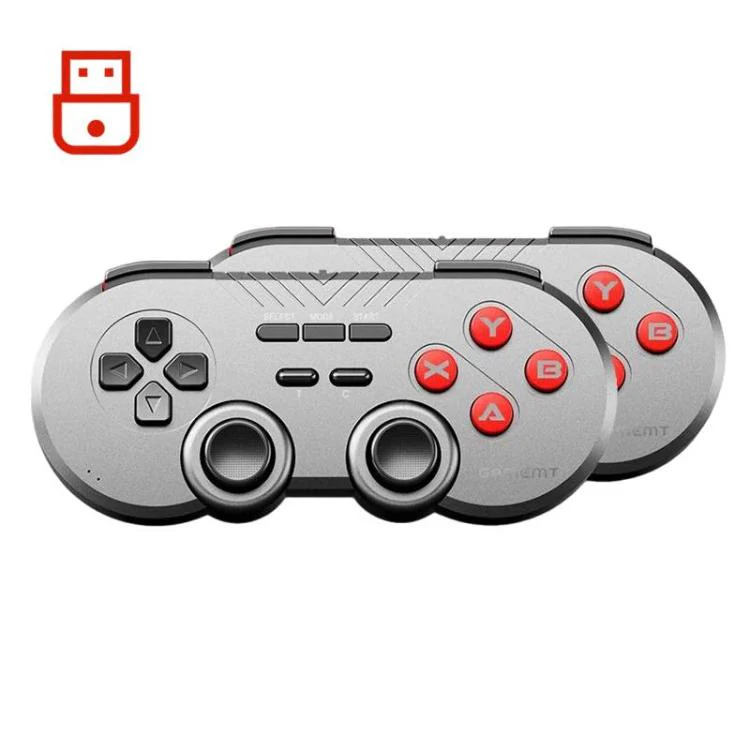 GAMEMT 080S 2.4G Vibration Wireless Game Controller For PC / Switch / PS3, Spec: Double With Receiver