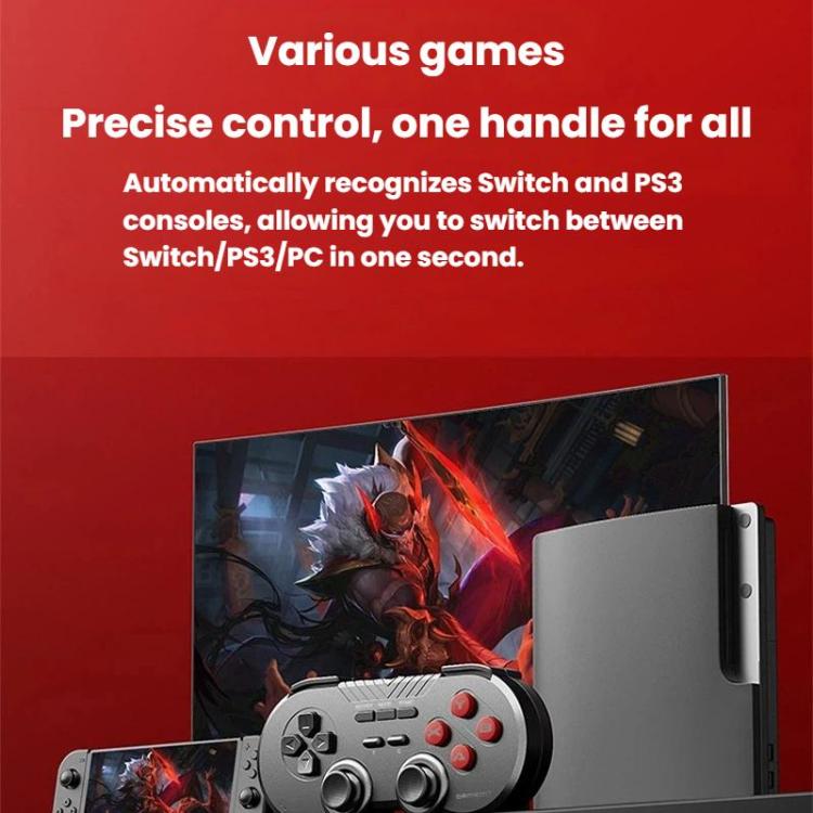 GAMEMT 080S 2.4G Vibration Wireless Game Controller For PC / Switch / PS3, Spec: Double With Receiver - Image 10