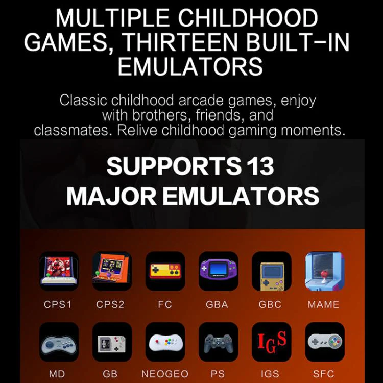 GAMEMT E5 5 Inch HD Screen Retro Game Console Dual-Core Processor Handheld, Spec: Raw Machine Without Games(Purple) - Image 2