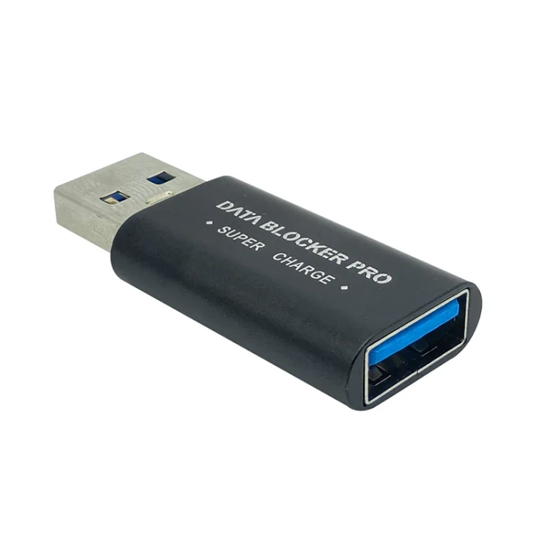GE06 USB Data Blocker Fast Charging Connector(Black)
