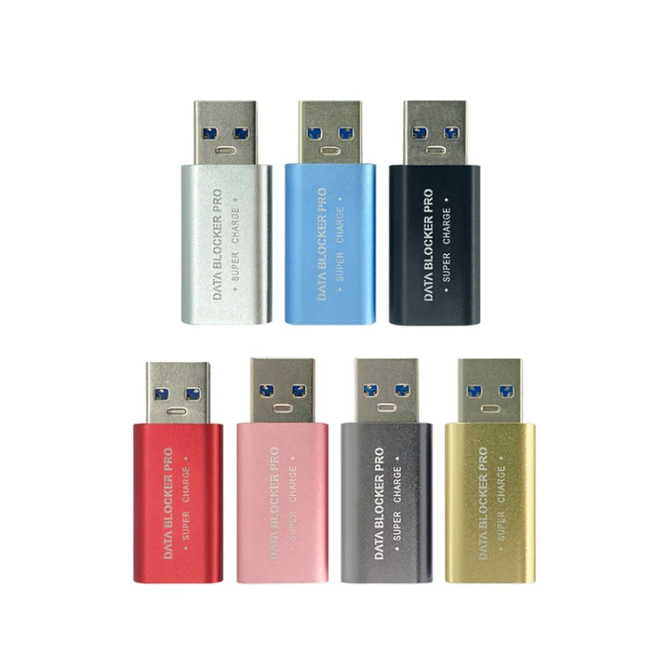 GE06 USB Data Blocker Fast Charging Connector(Blue) - Image 2