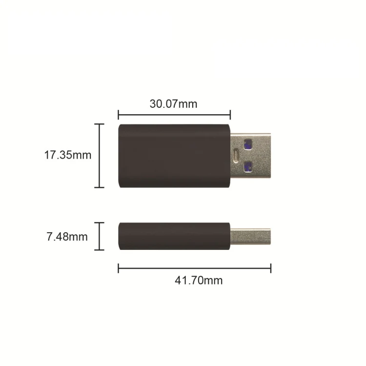 GE06 USB Data Blocker Fast Charging Connector(Gold) - Image 4