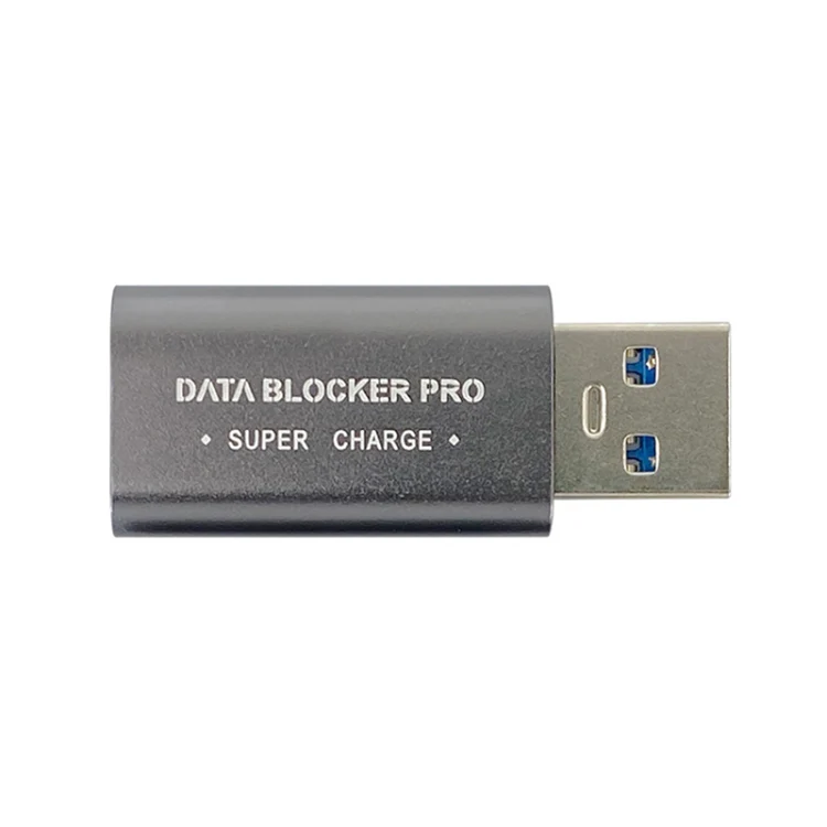 GE06 USB Data Blocker Fast Charging Connector(Grey)