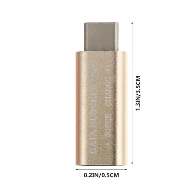 GE07 USB-C / Type-C Data Blocker Fast Charging Connector(Silver) - Image 3