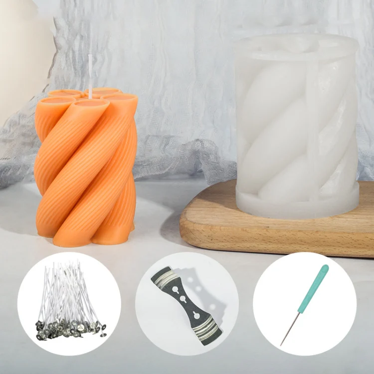 Geometric Scented Candle Silicone Mold, Specification: LZ-404+Tool Set