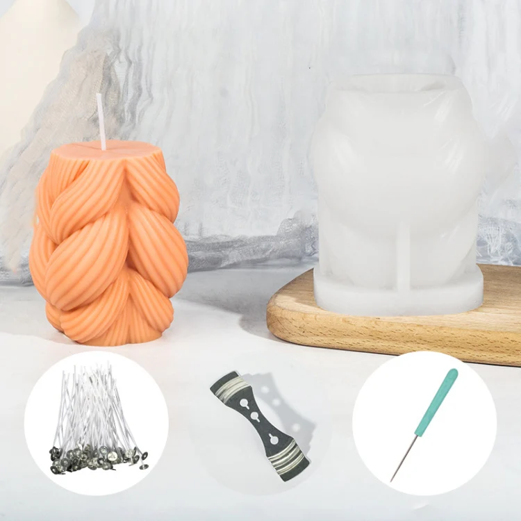 Geometric Scented Candle Silicone Mold, Specification: LZ-405+Tool Set