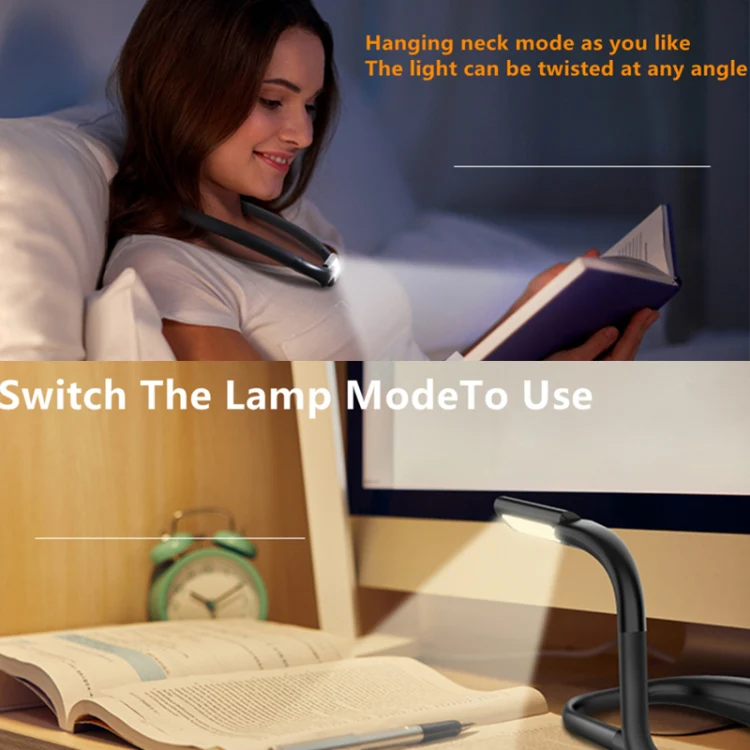 GH-8 USB Hanging Neck Lamp Table Lamp Night Light(White) - Image 6