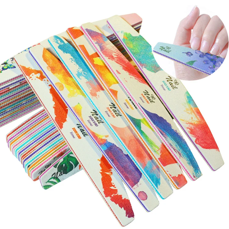 GJ0507 6 In 1 Nail Art Tools Polish Nails Scrub Strips(Flame Bird) - Image 2