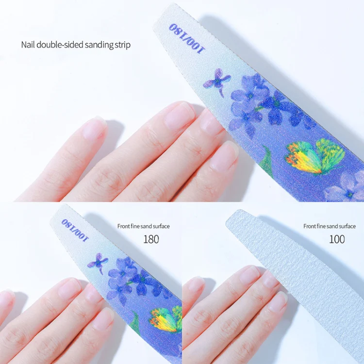 GJ0507 6 In 1 Nail Art Tools Polish Nails Scrub Strips(Flame Bird) - Image 3