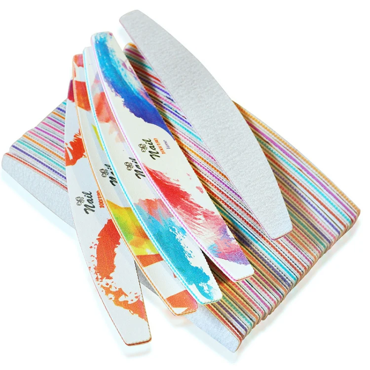 GJ0507 6 In 1 Nail Art Tools Polish Nails Scrub Strips(Flower) - Image 5