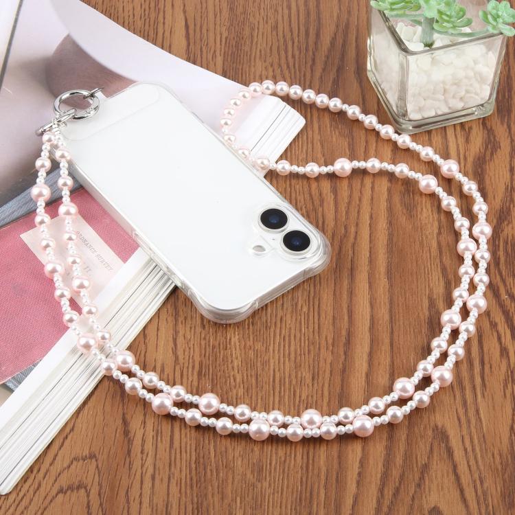 Glossy Pearl Phone Chain Crossbody Phone Lanyard with Tether Pad for Women Girls(Starlight) - Image 6