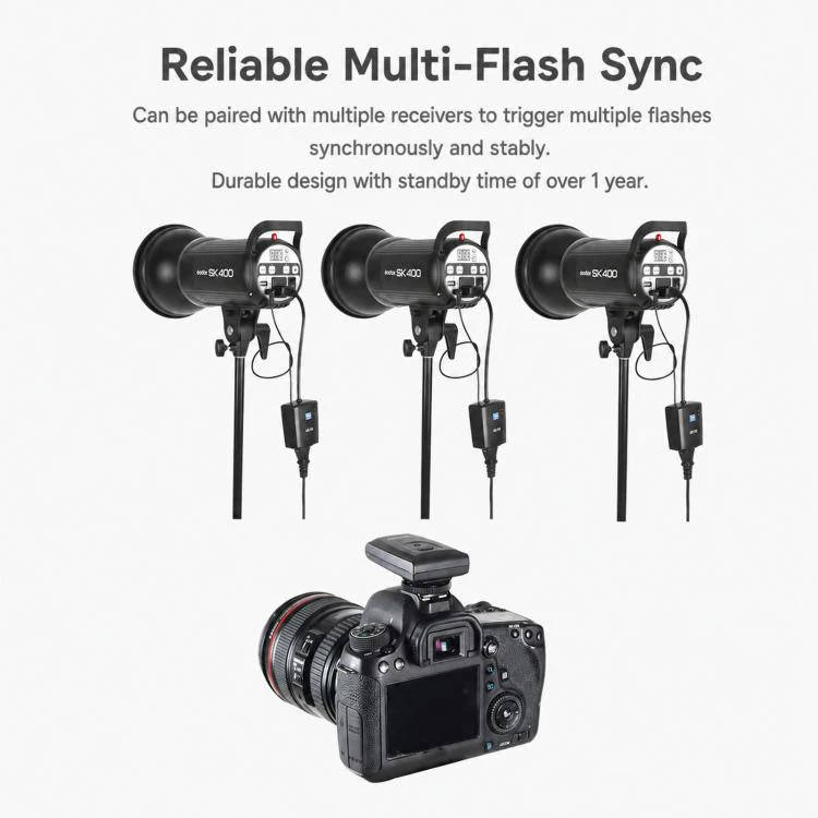 Godox AT-16 Wireless Trigger 16-Channel Flash Receiver Universal Camera Trigger, Spec: Transmitter - Image 5